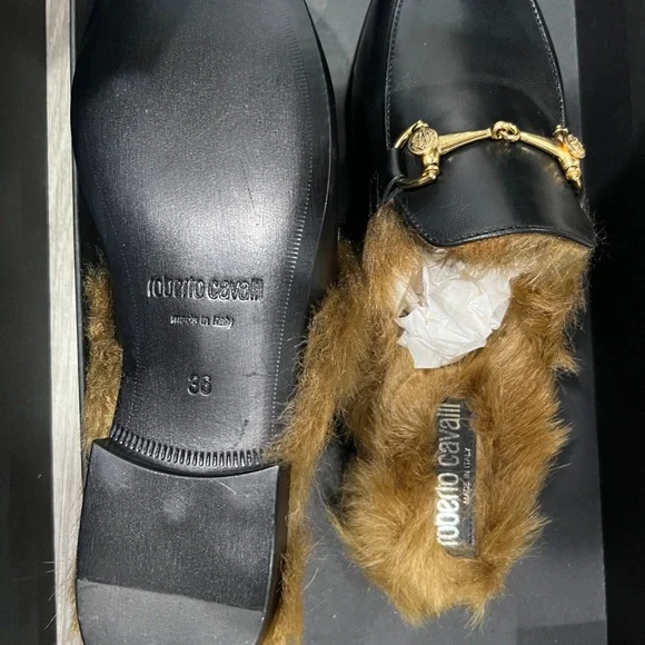 Roberto Cavalli Faux Fur Loafers Size 36EU - Picture 3 of 7